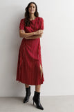Short Sleeve Maxi Dress in Polka Dots