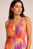 Tie-Dye Lace Back Maxi Dress