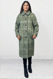 Lapel Collar Smart Coat - GREEN