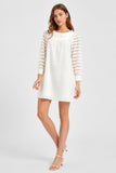 Mini Tunic Dress with Sheer Sleeves