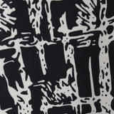 Abstract Print Flared Mini Skirt