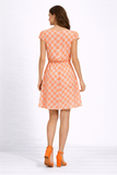 Bow Detail Gingham Tea Dress