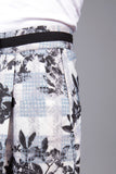 Monochrome Floral Mini Skirt