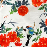 Floral Print Cropped Short Sleeve Top