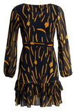 Flowy Chiffon Mini Dress with Elasticated Waist