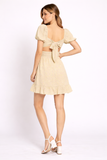 Floral Ruffle-Trim Mini Dress
