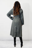 Cosy Grey Wrap Coat