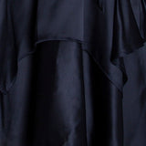 Full Sleeve Satin Dress with Ruffle Details