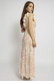 Romantic Floral Ruffle Maxi Dress