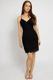 Chic Strappy Back Mini Dress with Beaded Back