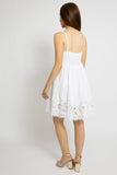 Crochet Top Tiered Mini Dress