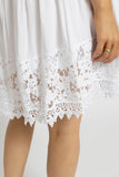 Crochet Top Tiered Mini Dress