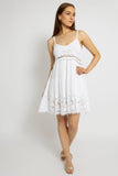 Crochet Top Tiered Mini Dress