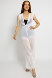 Sheer Crochet Beach Jumpsuit