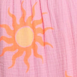 Sunny Print Smocked Playsuit Mini Dress