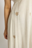 Embroidered Halter Neck Maxi Dress
