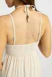 Embroidered Halter Neck Maxi Dress
