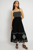 Smocked Bodice Maxi Dress