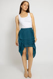 Stylish Pleated Tiered Look Skirt