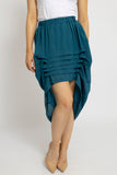 Stylish Pleated Tiered Look Skirt