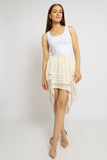 Stylish Pleated Tiered Look Skirt