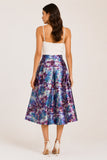 Floral Print Midi Skirt