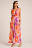 Tie-Dye Lace Back Maxi Dress