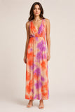 Tie-Dye Lace Back Maxi Dress