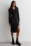 Long Sleeve Bodycon Knit Dress