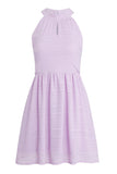 Halter Neck Textured Dress