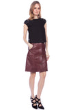 Cutie Pencil Skirt with Front Silver Poppers