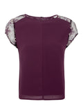 Brocade Sleeve Statement Blouse