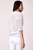 Cutie Tailored Cropped Lace Blazer