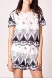 Embroidered Scalloped Hem Shorts