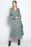 Wrap Shirt Midi Dress