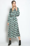 Wrap Shirt Midi Dress