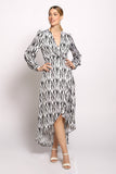 Full Sleeve Maxi Wrap Dress