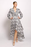 Full Sleeve Maxi Wrap Dress