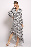 Full Sleeve Maxi Wrap Dress